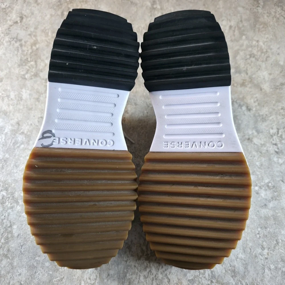 Converse Run Star Hike Low Top White Canvas Platform Sneakers 168817C Womens 8 - Picture 7 of 9